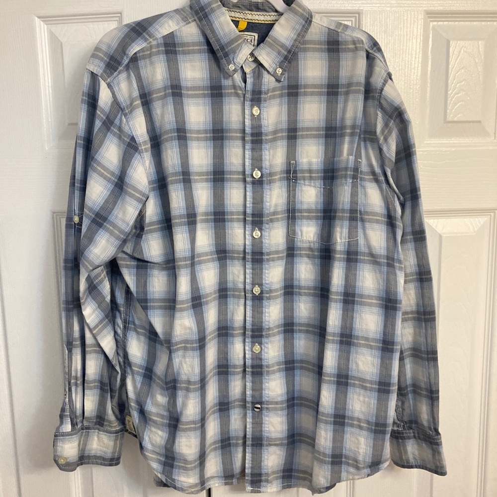 Men’s Casual Nautica Button Down Plaid Shirt